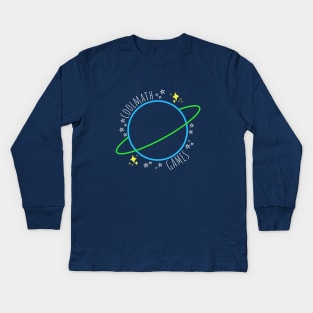 Coolmath Planet & Stars Kids Long Sleeve T-Shirt